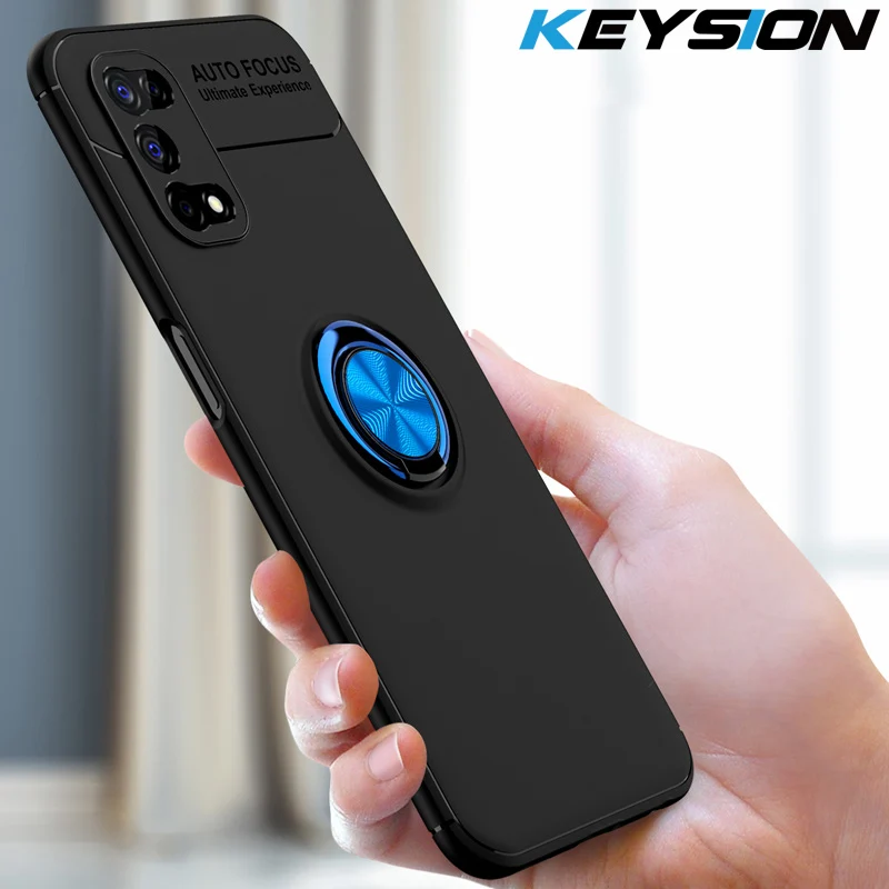 Противоударный чехол KEYSION для Realme 7 телефона Pro мягкий силиконовый
