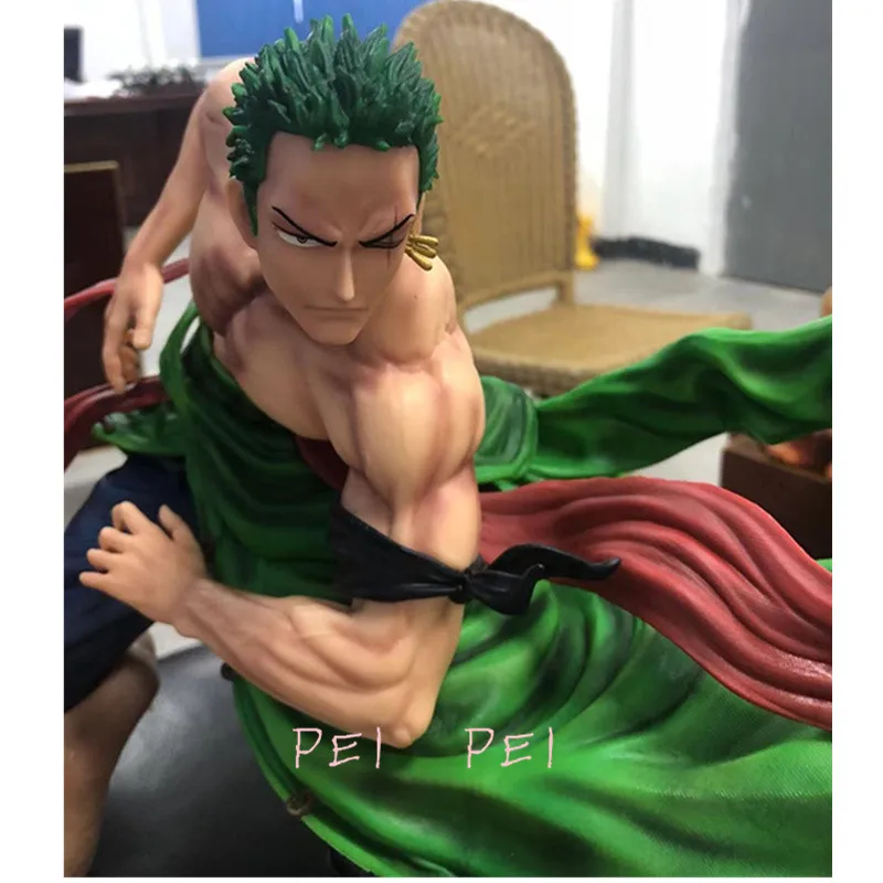 Статуя одна деталь соломенная шляпа Пираты три полюса поток Roronoa Zoro полноразмерный портрет Ограниченная серия GK фигурка игрушка