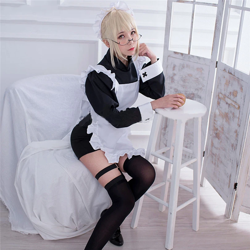 Fate/Grand Order, загадочная героиня X saber, берсеркер, одежда горничной, карнавальный костюм, Рождественский костюм для женщин - Цвет: Berserker