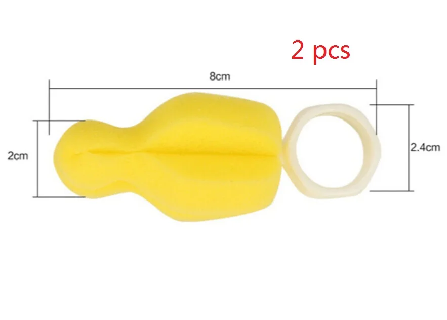 2pcs Для нового IPad 2/3/4 шт. Детские щетки для бутылочек, набор губка соска очиститель соски поилка молоком Детские щетки для бутылочек чистящие средства - Цвет: 2pcs