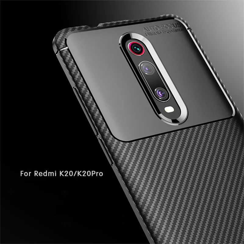 For Xiaomi Mi 9T Mi9T Pro Case Carbon Fiber Cover Shockproof Phone Case for Redmi K20 Pro Cover Full Protection Bumper