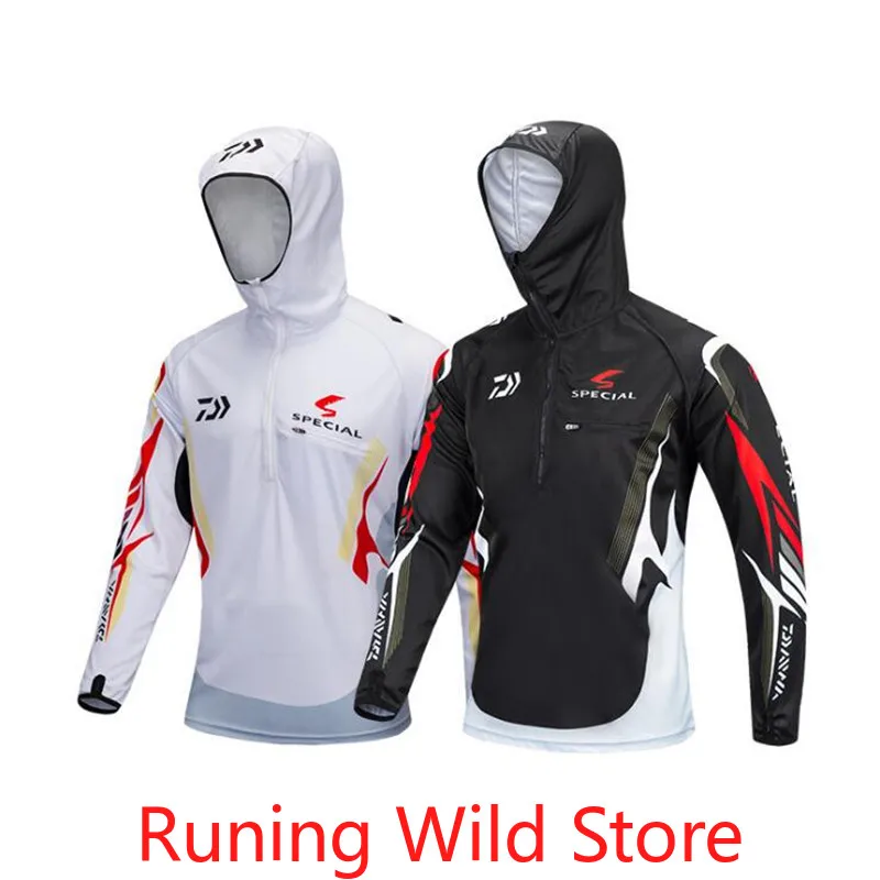 

2020 Suit DAIWA Clothing Anti-UV Jacket Fishing Clothes Coat Quick Dry Fishing Shirts Camisas Pesca Breathable