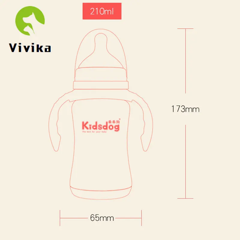 Детская бутылка термос из нержавеющей стали бутылочка для кормления соска