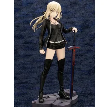 

24CM Anime Fate/stay Night Joan of Arc Saber Arutoria Pendoragon Casual Wear GK PVC Action Figure Collect Model Toy M32997