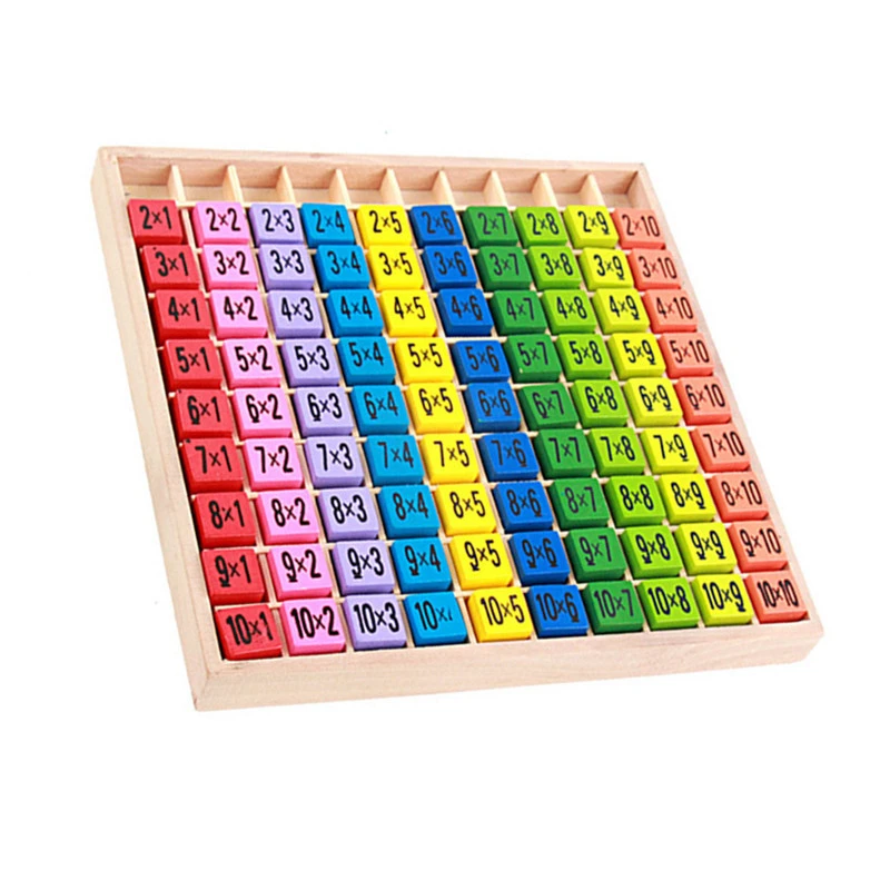

Montessori Educational Wooden Toys For Children Kids Baby Math Toys 99 Multiplication Table Math Game Arithmetic Teaching Aids