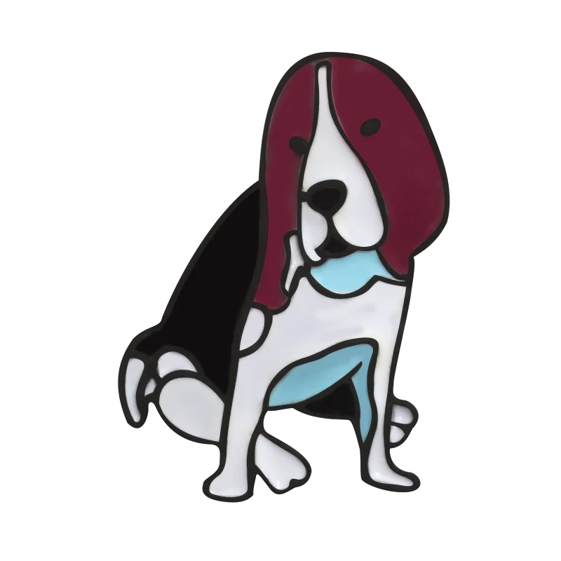 style 2 Пёс из мультфильма коллекция на булавке брошь корги бульдог Pet значки куртки свитер брошь с животными значок эмаль на булавке на Для женщин ювелирные изделия Лидер продаж - Окраска металла: style 2