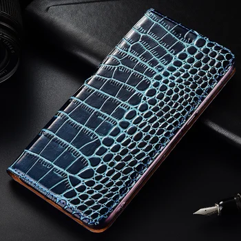 

for Huawei Mate 30 Case Flip Genuine Leather Crocodile Plain pattern Soft Silicon Back Cover for Huawei Mate 30 Pro Coque