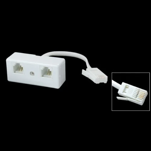 

Telephone UK BT Plug to Dual RJ11 Secondary Adapter