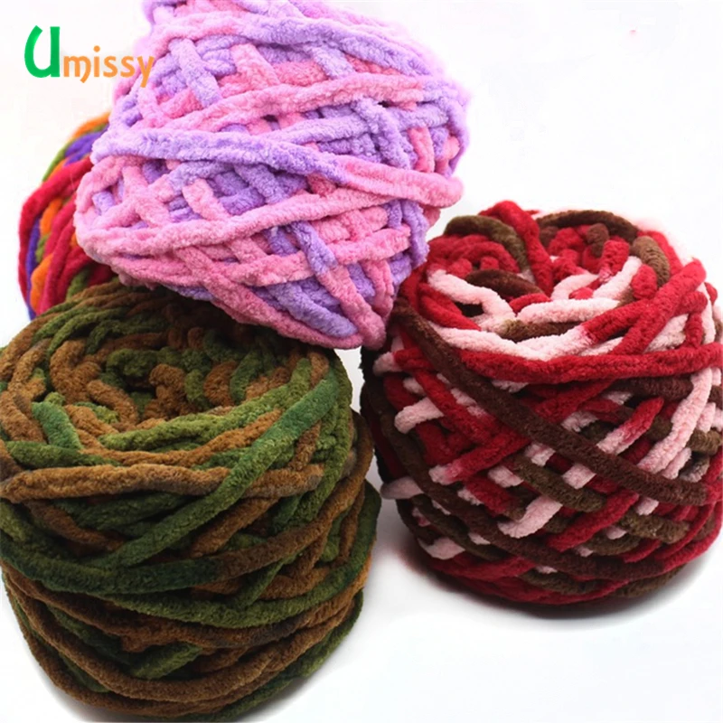 

4pcs Colorful Thick Yarn for Knitting Beautiful Hat Scarf Sweater Shoes giant wool blanket Cashmere Yarn