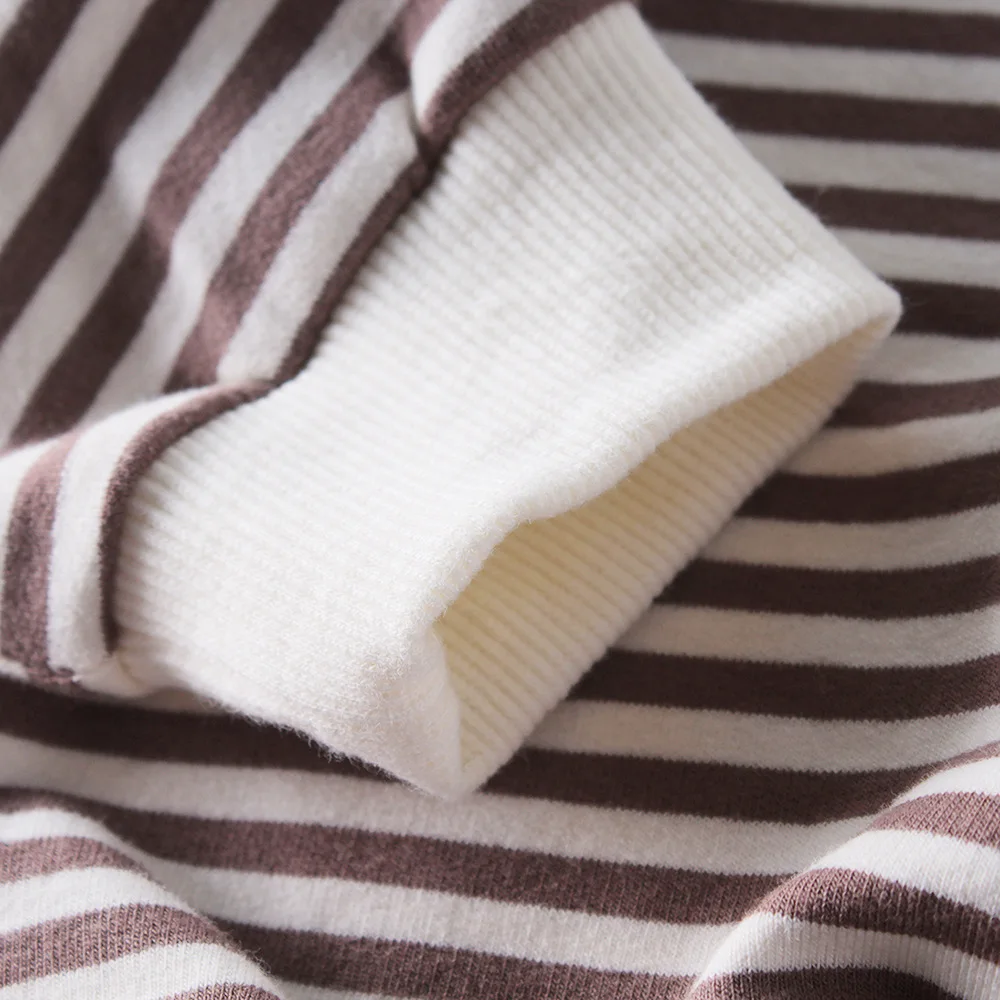 Macacão e Rastejando Outono Bebê Menina Bodysuits Roupas Listras Neonatal Chapéus 7 neonatal chapéus macacão e rastejando roupas