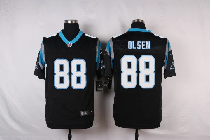 Зеленый Stitiched, carolina s, Cam Newton, Luke Kuechly, Greg Olsen, Kelvin Benjamin, Thomas Davis Kawann шорт Ryan Kalil Jersey - Цвет: Зеленый