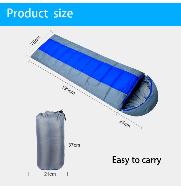 Outdoor Sleeping Bag Stitched Envelope Type Camping Camping Warm Insulation Dirty Adult Sleeping Bag Ultralight Sleeping Bag