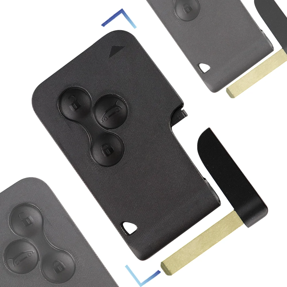 YIQIXIN-Car-Key-Fob-Shell-con-chiave-piccola-3-pulsanti-Smart-Card-per-Renault-Clio-Logan.png KeyforkessCar Key Fob Shell con chiave piccola 3 pulsanti Smart Card per Renault Clio Logan Megane 2 3 Koleos Scenic Card Case - YIQIXIN Car Key Fob Shell con chiave piccola 3 pulsanti Smart Card per Renault Clio Logan
