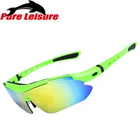 PureLeisure 1 комплект 5 линзы клип солнцезащитные очки lentes para conducir de noche очки над очками PC материал клип на солнцезащитные очки 0868PC - Цвет: fluoregreen