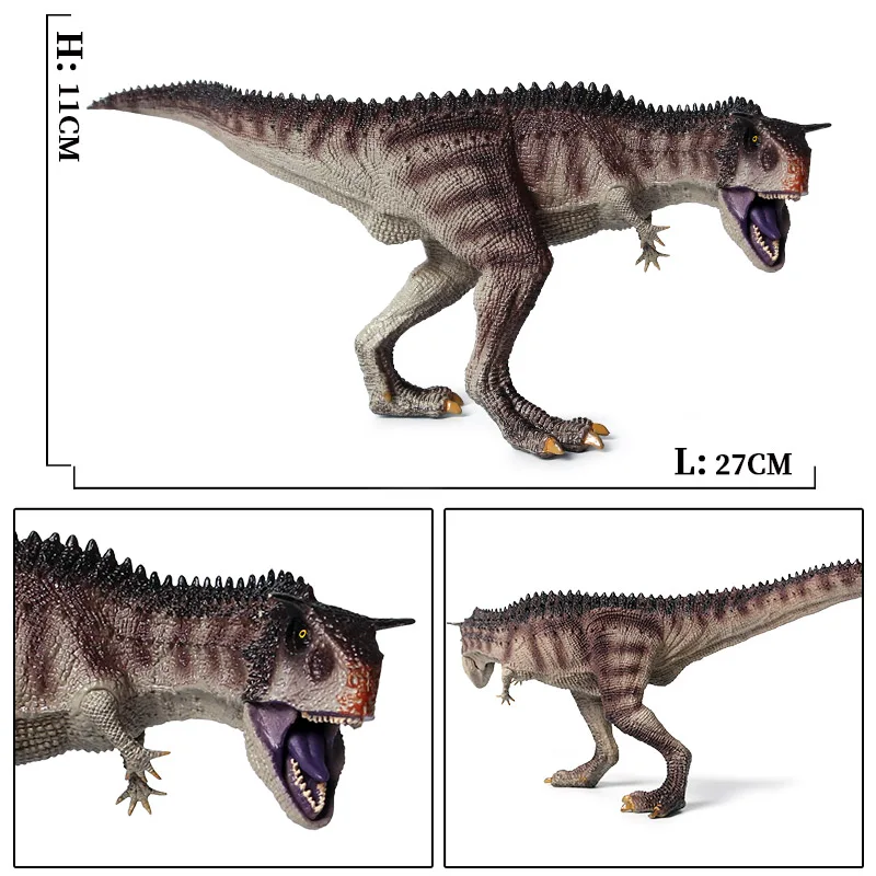 Oenux Юрский Плотоядный карнотаурус фигурки диких динозавров животных модель ПВХ Высококачественная коллекция детская игрушка