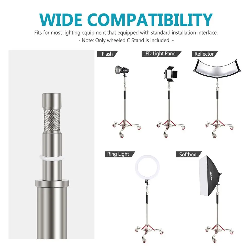 Stainless Steel Light Stand Tripod