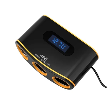 

QC3.0 Car USB Charger Voltmeter 12V 24V Power Socket Splitter For Cell Phone GPS