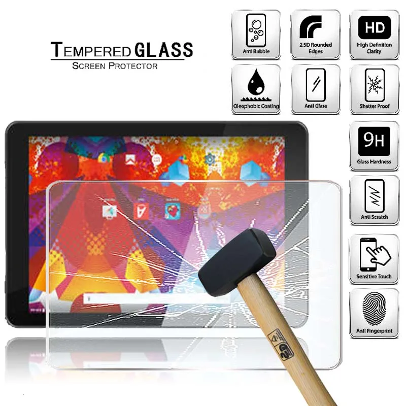 

Tablet Tempered Glass Screen Protector Cover for Argos Alba 10 Inch Tablet HD Eye Protection Anti-Fingerprint Tempered Film