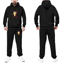 

Tasmanian Devil Mens Tracksuit Set Tasmanian Devil Sale Sweatsuits Male Sweatpants and Hoodie Set Spring