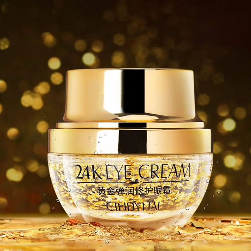 

24k Glod Remove Dark Circles Puffiness Eye Cream Anti Wrinkle Anti Aging Skin Care Eye Gel Moisturizing Brighten Eye Cream TSLM1