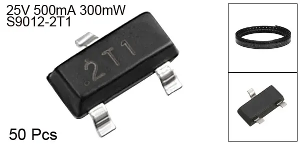 S9012-2T1 50pcs ТРАНЗИСТОР uxcell PNP/NPN 25V 500mA 300 mW/36 V 100mA 300 mW/300 V 200mA 300mW поверхностное крепление SOT-23 для коммутационной зоны - Цвет: S9012-2T1 50pcs