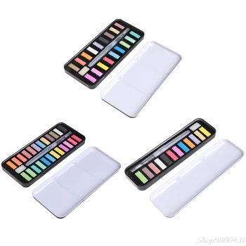 

12/18/24 Solid Watercolor Paint Set Portable Drawing Brush Art Painting Supplies S29 20 dropshipping