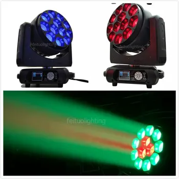

4/lot Each leds pixel separate 12x40W Beam RGBW 4in1 zoom LED moving head light Dmx-512 Control for Disco Wedding Nightclub