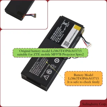 

Original battery suitable for ZTE-MF97B Projector Spro2 with battery model Li3863T43P6hA03715（Please check this model firstly）