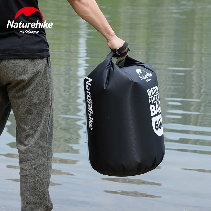 NatureHike Превосходное качество 60L Сверхлегкий Рафтинг сухой Спорт Водонепроницаемый Путешествия дрейфующих сумка NH15S005-D