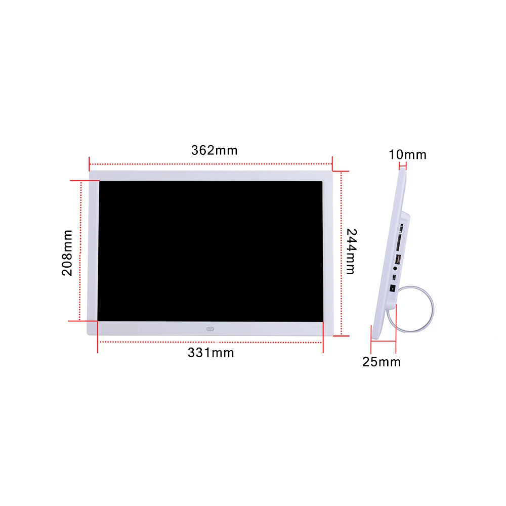 15 дюймов lcd высокое разрешение 1280*800 полнофункциональная цифровая фоторамка электронный альбом для фотографий Музыка Видео EU/AU/UK/US Plug