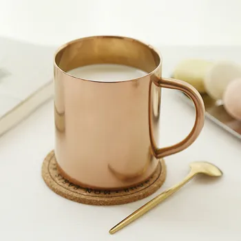 

Stainless Steel Coffee Mug with Handle Classic Unique Hot Chocolate Gold Coffee Mugs Kupa Bardak Retro Mug Espresso Metal HH50MK