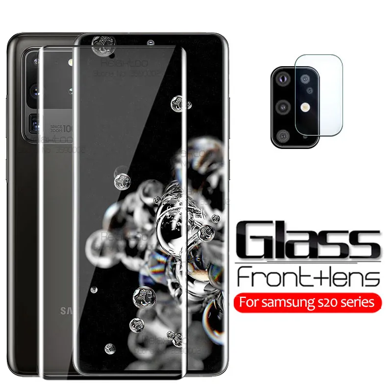 2 in 1 camera protective glass For samsung galaxy s20 Ultra tempered