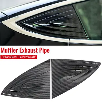 

Brand New 2Pcs Carbon Fiber Style Rear Window Blinds Trims Fit For Tesla Model 3 2018~2019