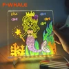 Personalized LED Lamp Acrylic Message Note Board Erasable USB Children‘s Drawing Board Bedroom Night Light Birthday Kids Gift 1