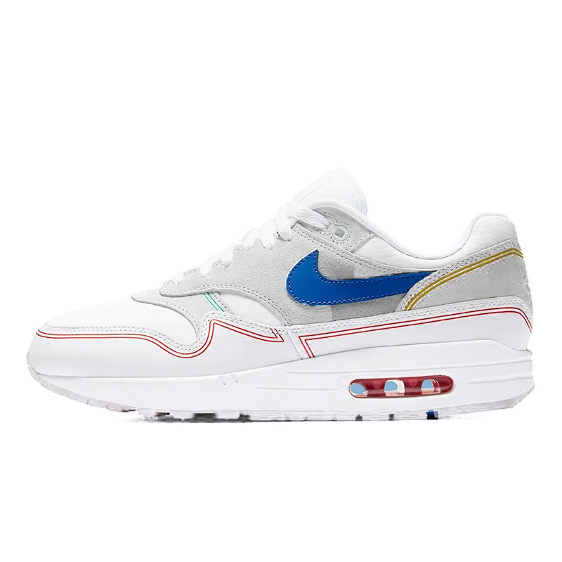 Оригинальные мужские кроссовки для бега от Nike Air Max 1, Pompidou, модные кроссовки для отдыха, удобный светильник, хорошее качество, AV3735-002