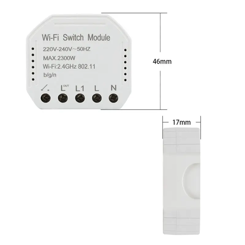 MOOL Wifi умный переключатель модуль 220-240 В 2300 Вт контрольный Лер светильник с таймером переключатель голосового управления работа для Amazon Alexa Google App Smart