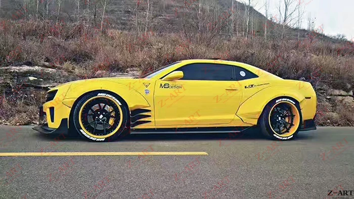 2012- Z-ART для Chevrolet Camaro Широкий комплект кузова Для Camaro широкое колесо Брови Для Camaro крыло flar модифицированное колесо крыло