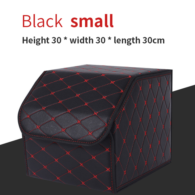 Trunk Organizer Storage Box Collapsible Back Seat Organizer Trunk Bag Tool Bag PU Leather Stowing Tidying Auto Accessories