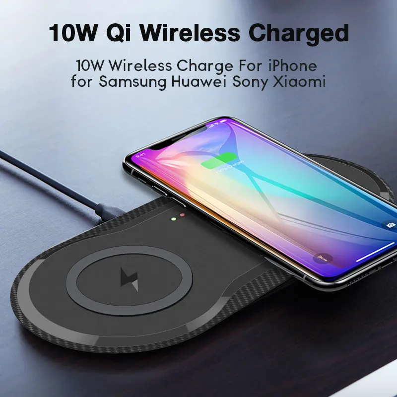 

USB Car Portable Charger Wireless Quick Charge Charging Dock Docking Station For iPhone 8 Xs Airpods 2 Samsung S10 Plus Xiaomi