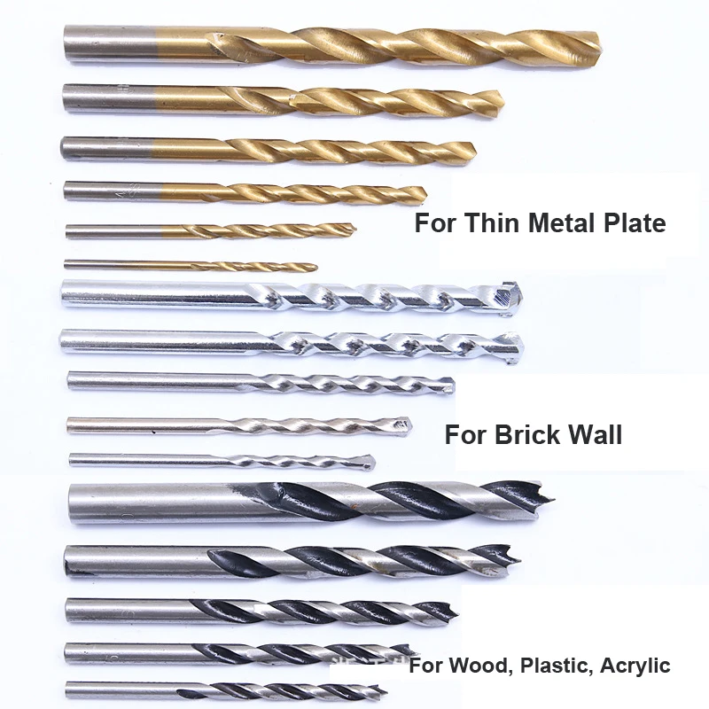 Twist Drill Woodworking Drill Bit Set Tools 1.0-13.0 HSS Straight Shank Drill Bit Set 16pcs/25pcs Twist Drill Woodworking Drill Bit Set Tools 1.0-13.0 HSS Straight Shank Drill Bit Set 16pcs/25pcs