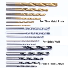 Twist Drill Woodworking Drill Bit Set Tools 1.0-13.0 HSS Straight Shank Drill Bit Set 16pcs/25pcs