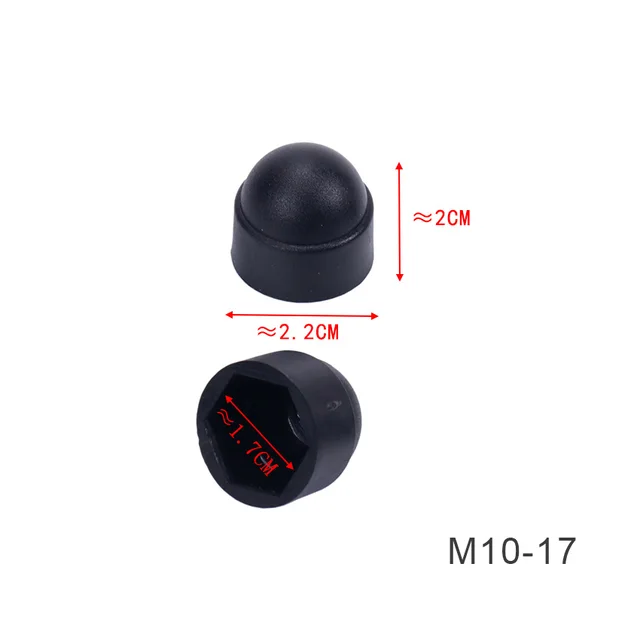 20PCS M8 M10 Bolt Nut Dome Protection Caps Covers Exposed Protect Against Weathering Hexagon Plastic Nuts Caps M10
