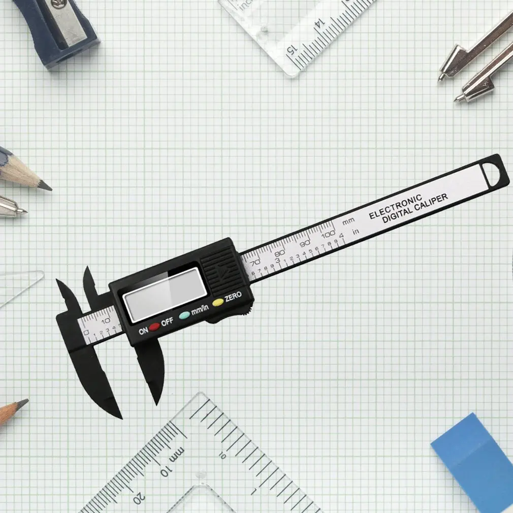 Электронный цифровой дисплей штангенциркуль 0-150 мм пластиковый цифровой дисплей штангенциркуль измерительный инструмент внутренний диаметр