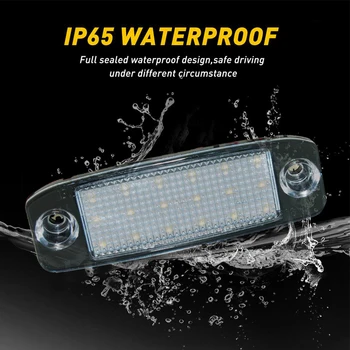 

2Pcs Car LED License plate light Number plate lamp for Kia Sportage 2011~ For SONATA 10 10~13 For SONATA YF 10MY 2010~2013 GF 10
