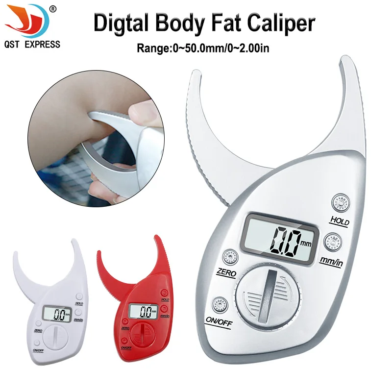 Body Fat Caliper Tester Scales Fitness Analyzer Digital Skinfold Measuring Instrument