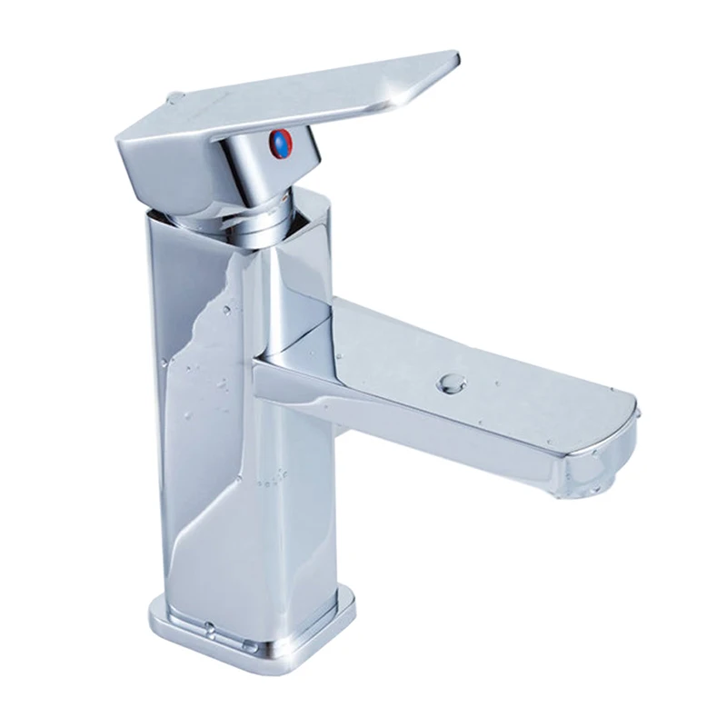 

Modern Style Basin Mixer Tap Single Lever Chrome Bathroom Sink Faucet