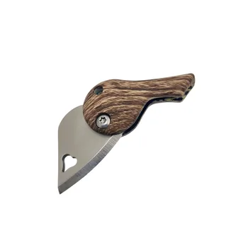 

Dobeli Mini Lock-free Security Pocket Portable Pendant Decorative Knife Love Shape ABS Handle Light 20g EDC Tool