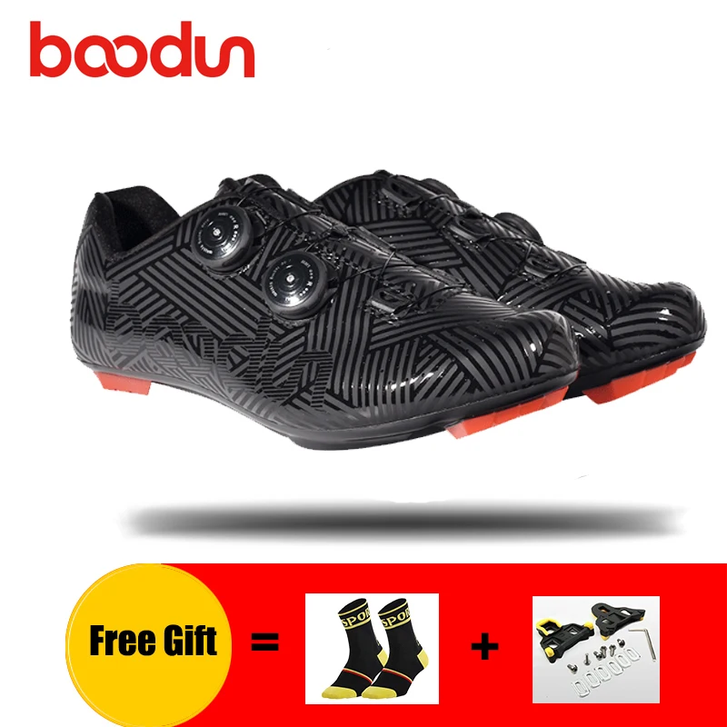 Cleats with Black Кроссовки черные мужские ботинки для шоссейного велосипеда sapatilha ciclismo велосипедные педали самозакрывающиеся дышащие сверхлегкие кроссовки для езды на велосипеде - Цвет: Cleats with Black