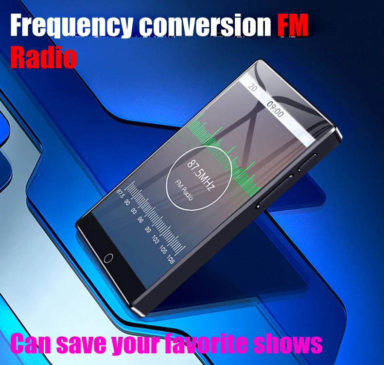 RUIZU H1 Full Touch 4iN экран MP3-плеер 8 Гб музыкальный плеер с fm-радио видео плеер проигрыватель электронных книг MP3 со встроенным динамиком 5