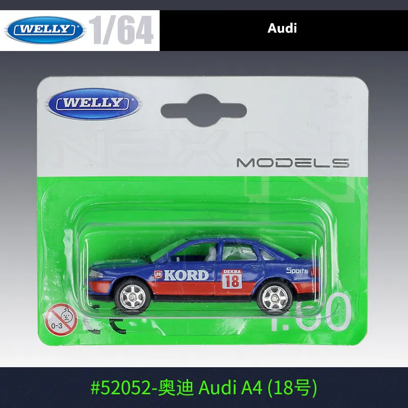 Модель автомобиля WELLY 1:60 Audi A4 модель из сплава коллекция украшений для Подарочная